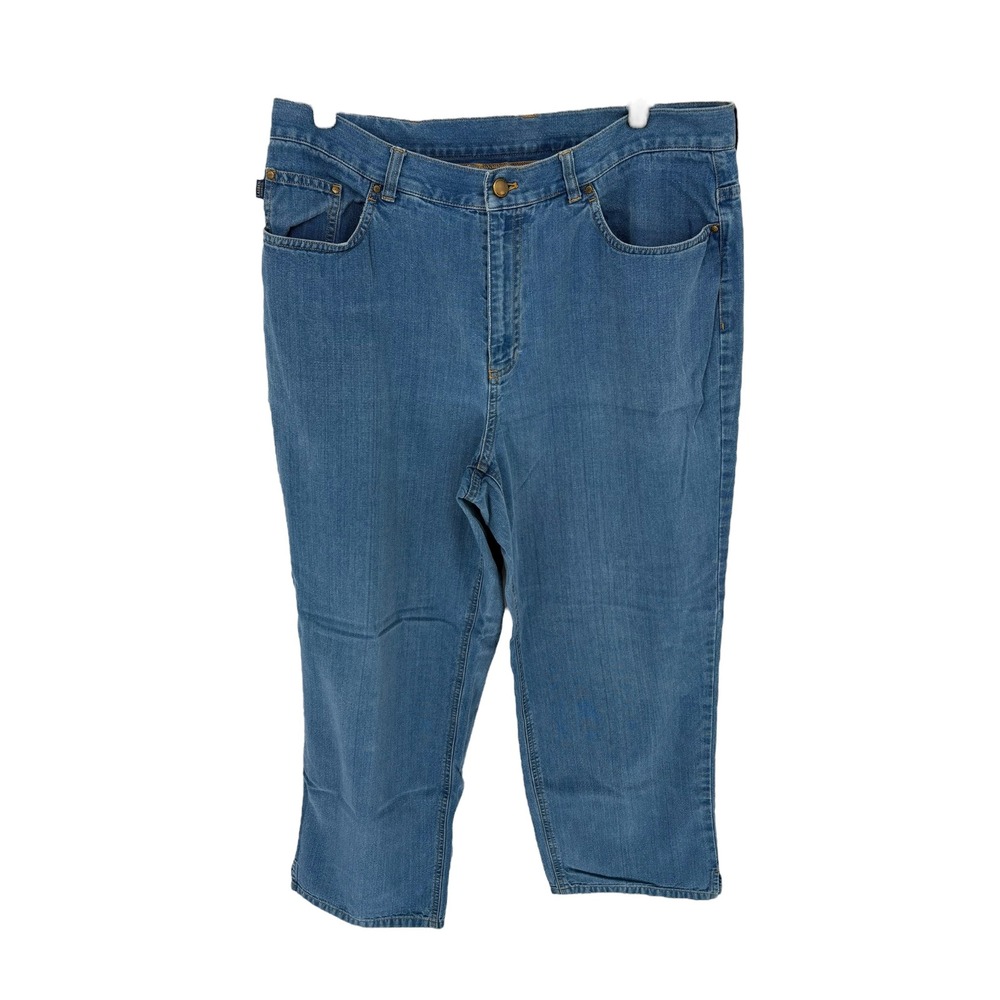 Lauren‎ Jeans Co Ralph Lauren Women's Blue Denim Capri Jeans 14W